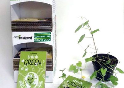 cartoline ecologiche espositore per rivenditori