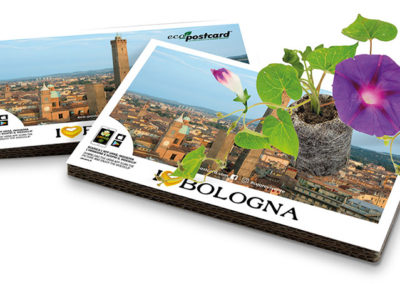 ecopostcard cartoline turistiche bologna ecologiche