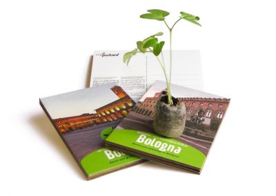 bologna ecological tourist postcard