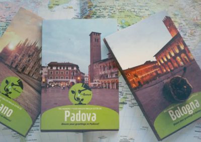 tourist postcards with seeds