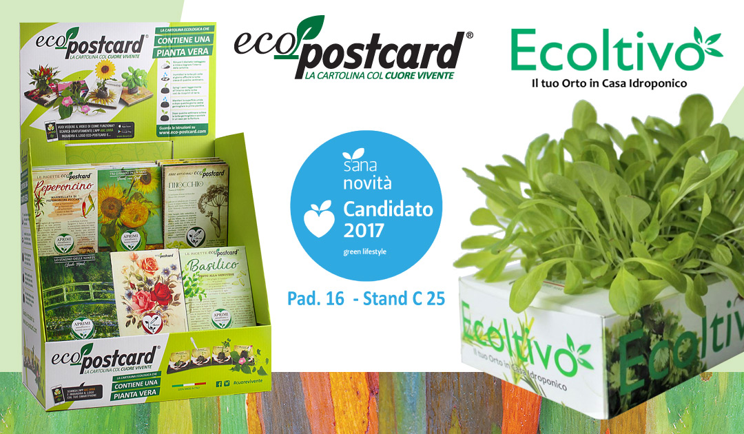 Al SANA 2017 Ecopostcard incontra Ecoltivo! EcoPostcard la