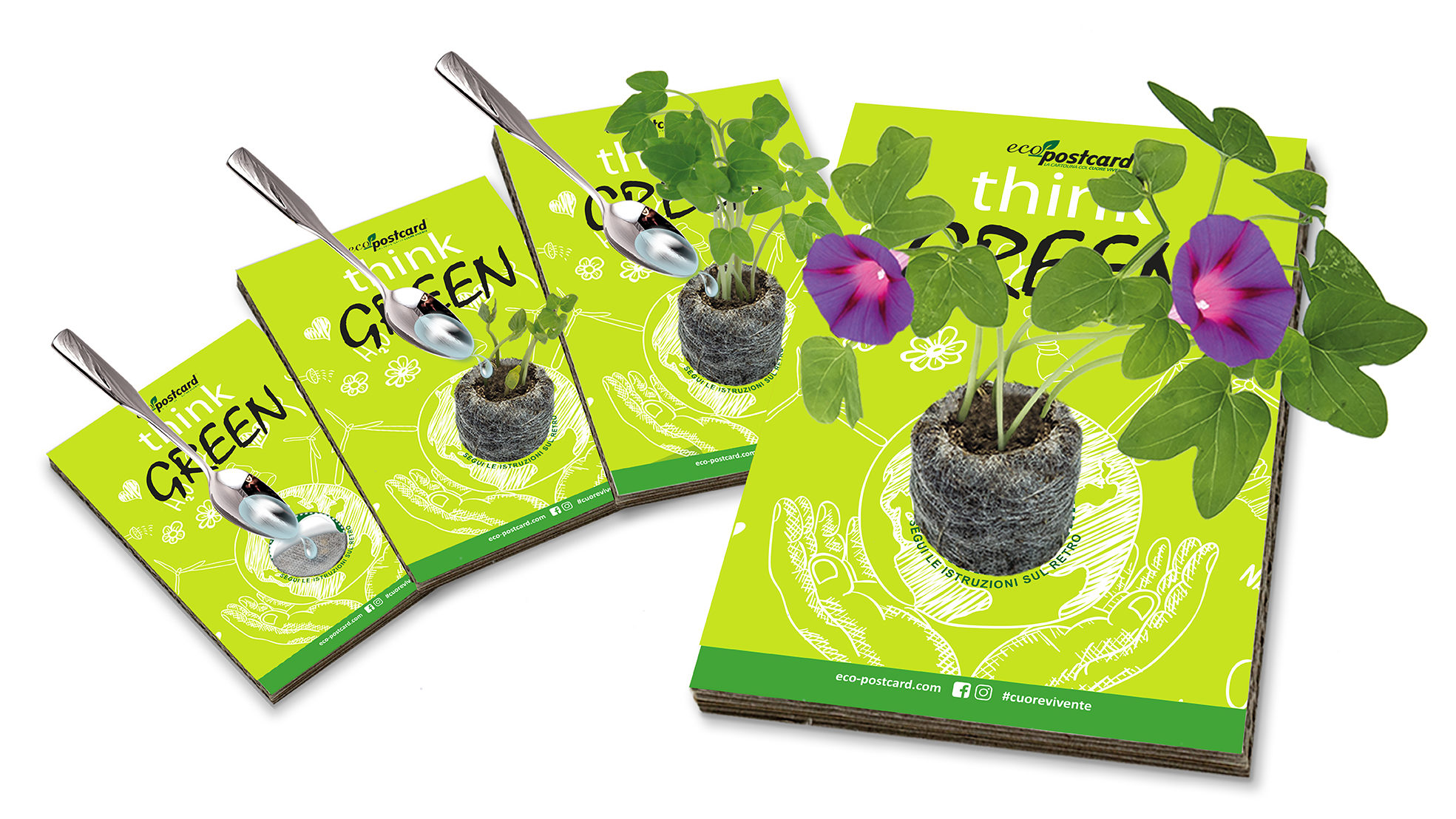 Da EcoPostcard® nasce il primo Biglietto di Auguri Vivente, tra le
