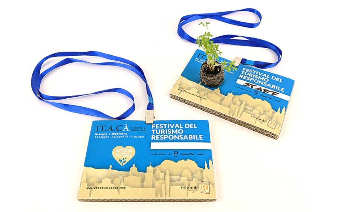badge ecologici personalizzati ecopostcard itacà