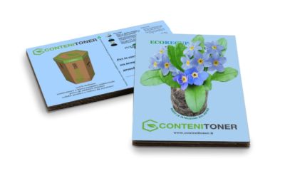 Eco-Postcard® con Ecorecupero per il lancio di ConteniToner