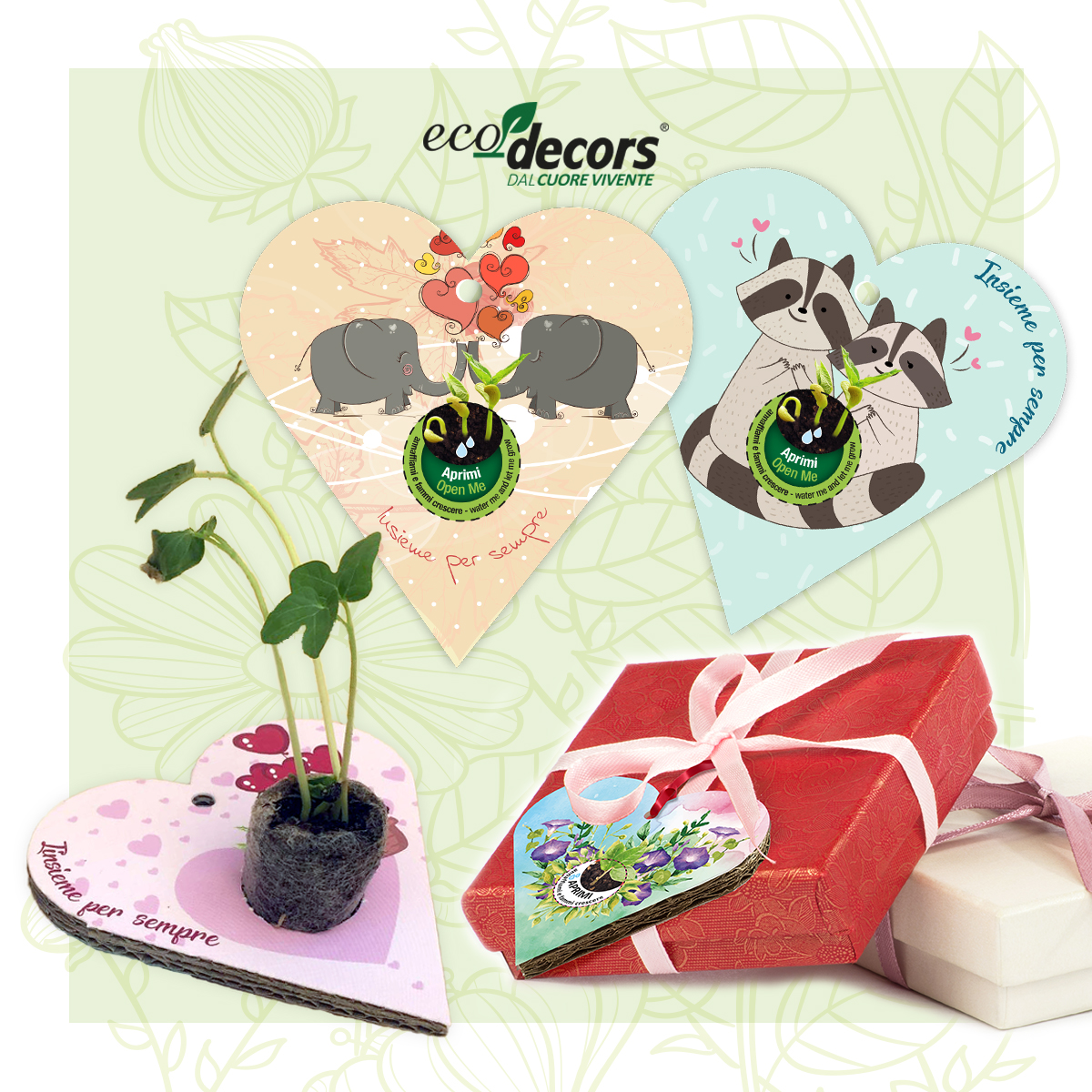 Le partecipazioni di nozze ecologiche che danno vita ad una pianta vera